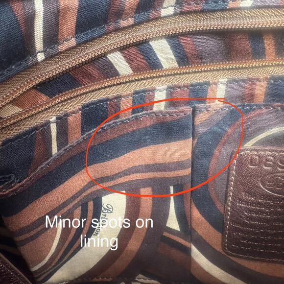 Brighton Purse Hobo Shoulder Bag Bronze Gold Metallic Leather Braided Strap - Picture 12 of 16